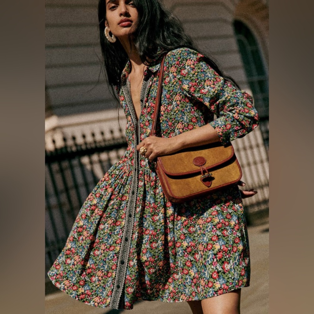 Sezane Leana dress California print